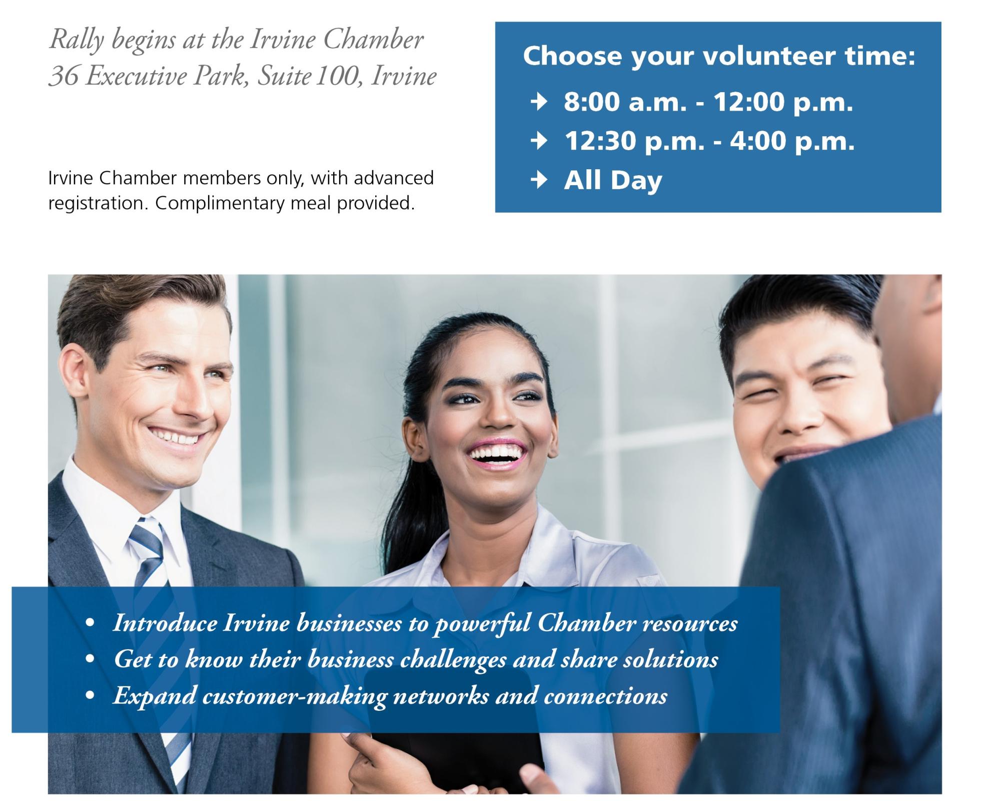 Event Promo Photo For Irvine Business Outreach