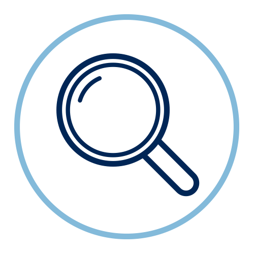 research and location icon