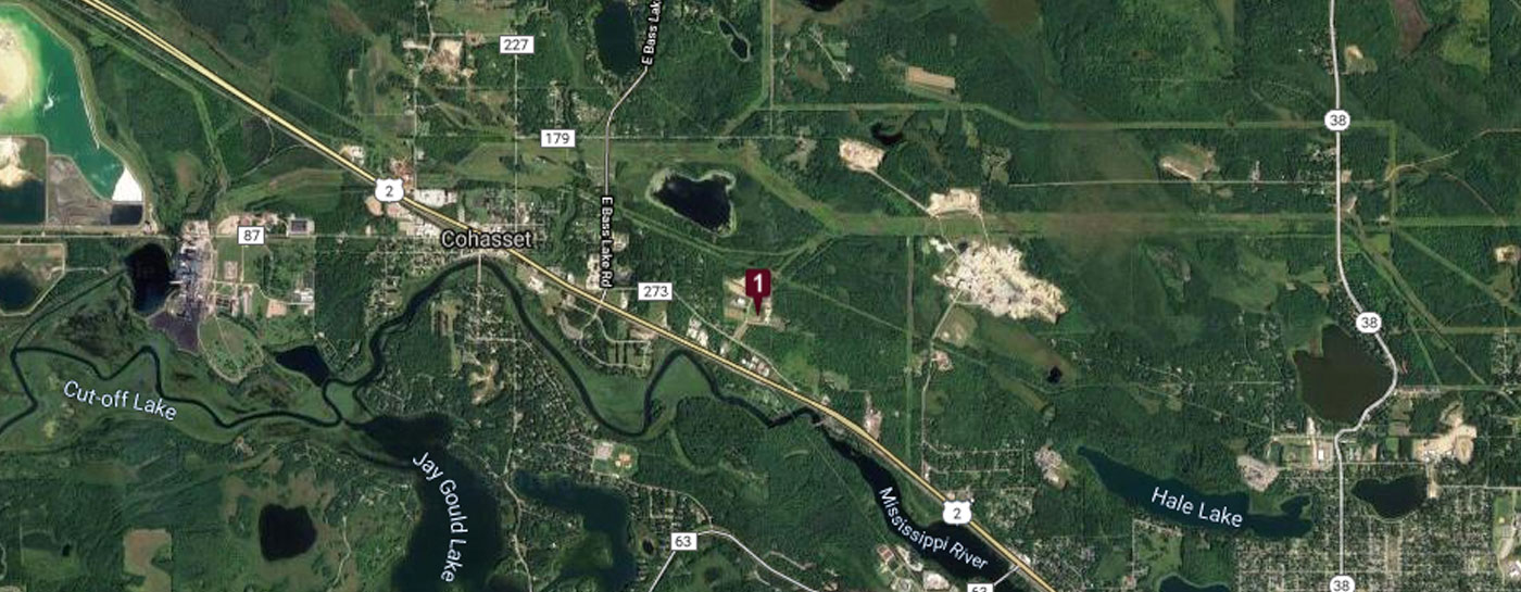 commercial building aerial view