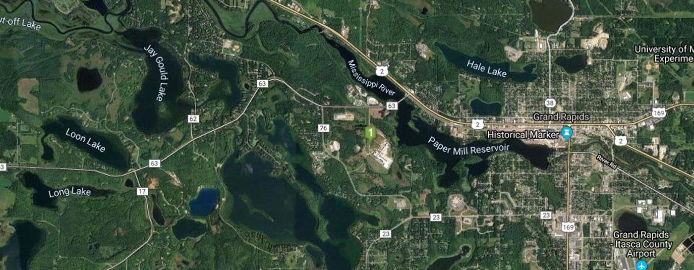 aerial image of park