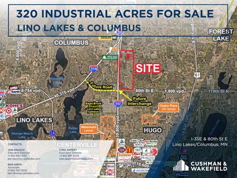 Main Photo For Lino Lakes, MN: 250+ Acre Large Project Site