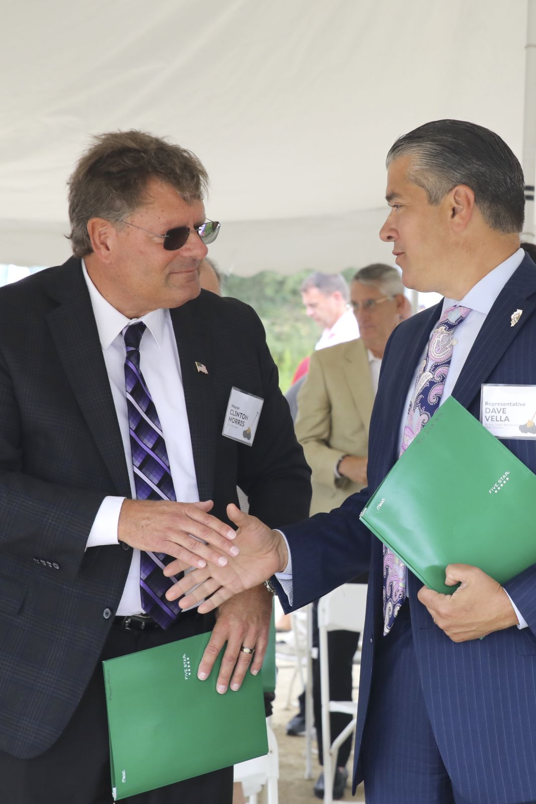 Mayor Clinton Morris and Representative Dave Vella