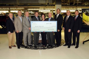 Chrysler Group’s Belvidere Assembly Plant Receives $1.3 Million Incentive Check From Nicor Gas On Earth Day Main Photo