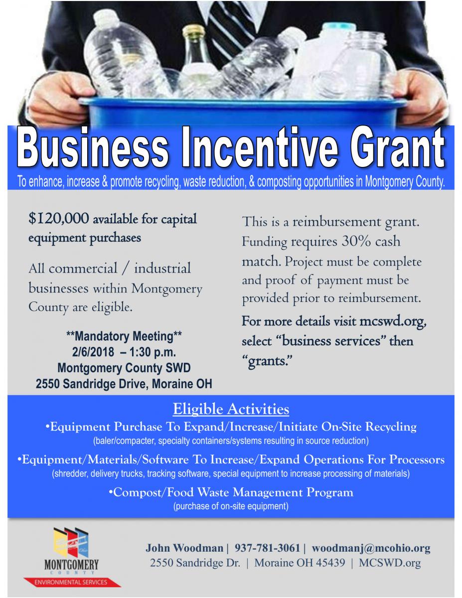 Environmental Services Business Incentive Grant