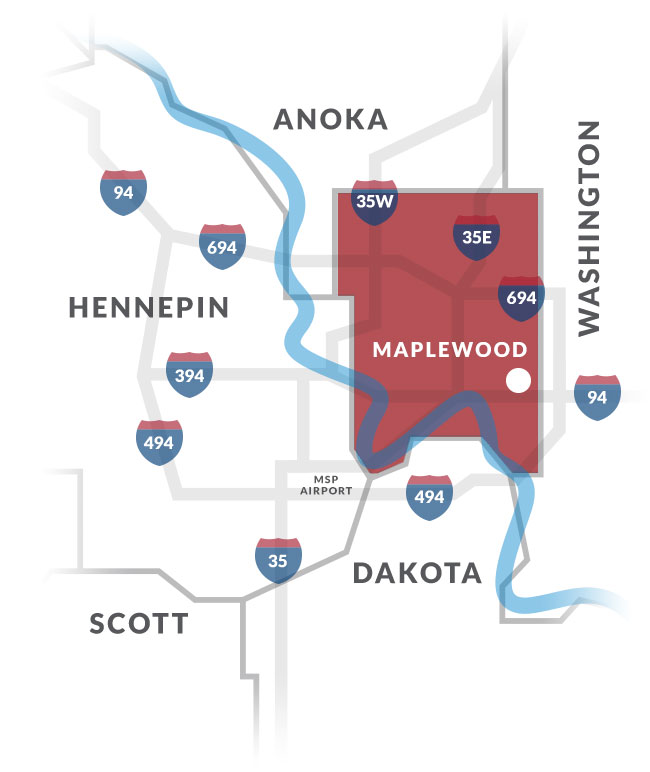 maplewood mn map