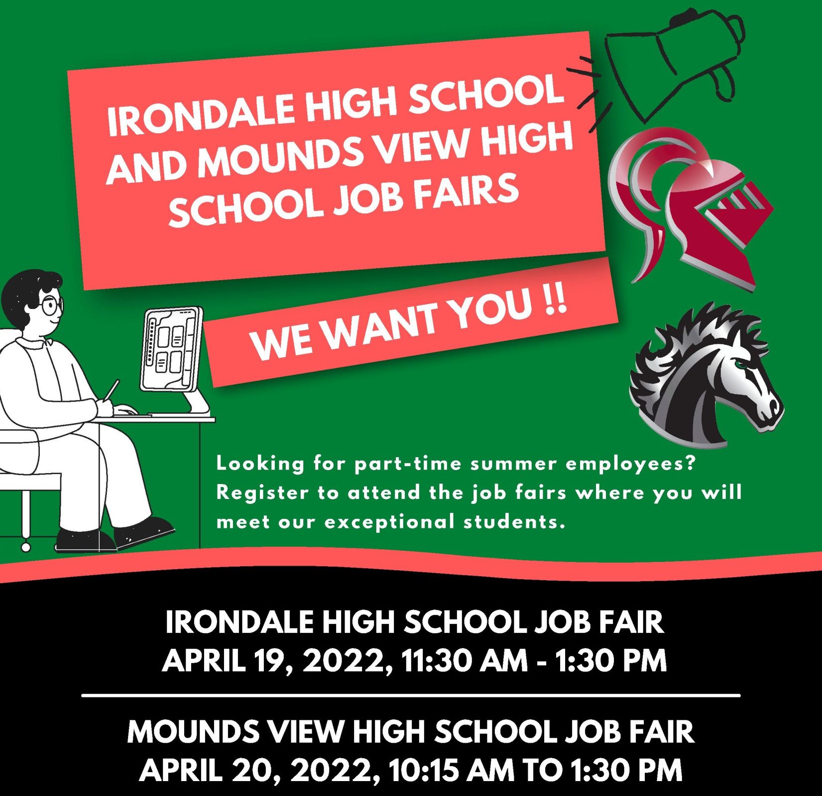 Mounds View Schools Job Fairs - Looking for Businesses! Main Photo