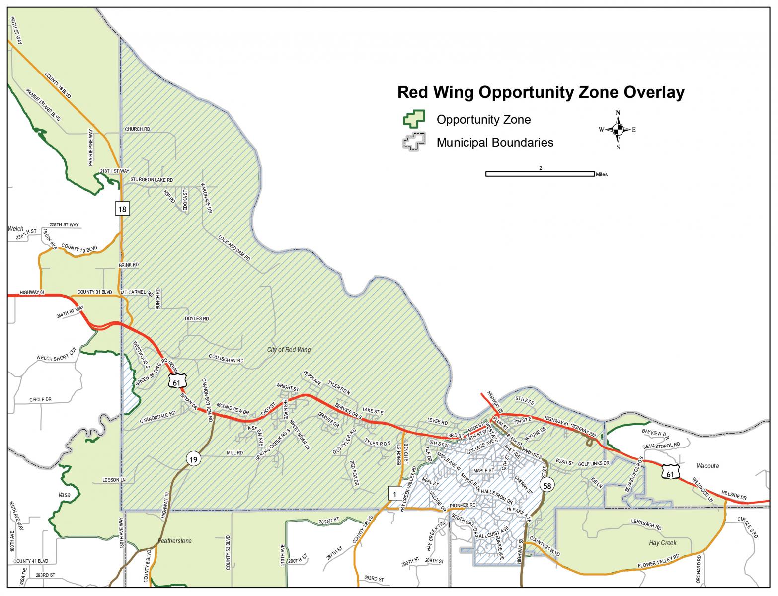 red wing opportunity zones