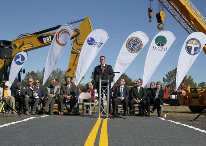 Officials break ground on west leg of Gilcrease Expressway Photo