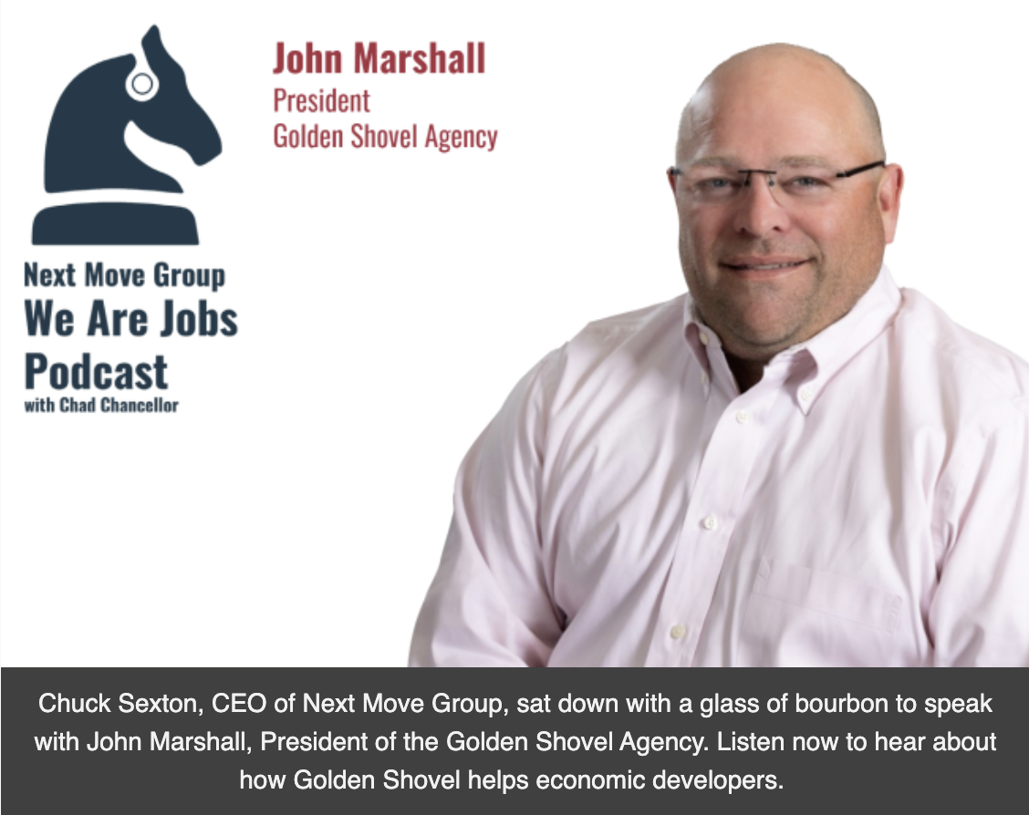 This Week's Next Move Group We Are Jobs Podcast: John Marshall, President of Golden Shovel Agency Photo