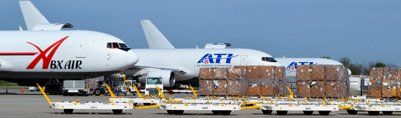 loading cargo planes