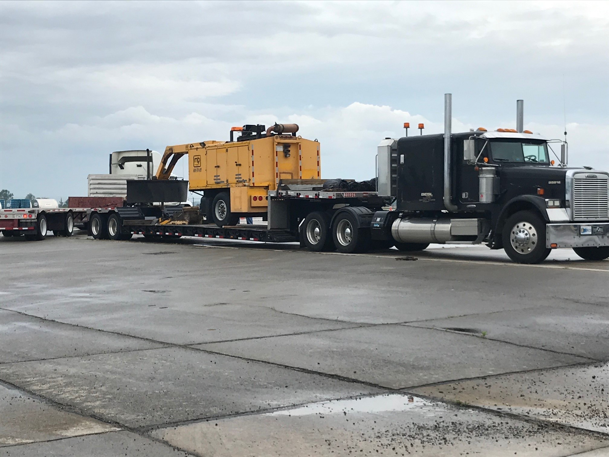 Delivery of airport operations equipment recently acquired at auction from an airport in northern Ohio.