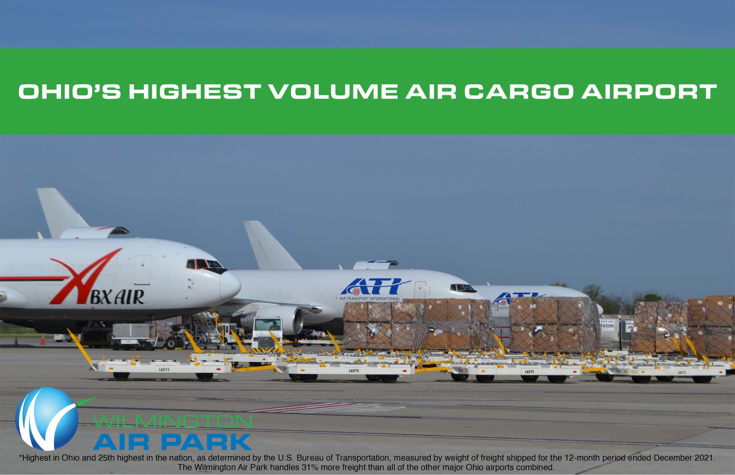 Click the Wilmington Air Park Highest Volume Cargo Airport in Ohio Slide Photo to Open