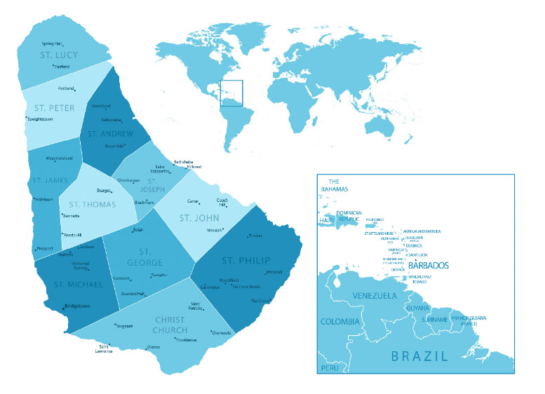 barbdos map