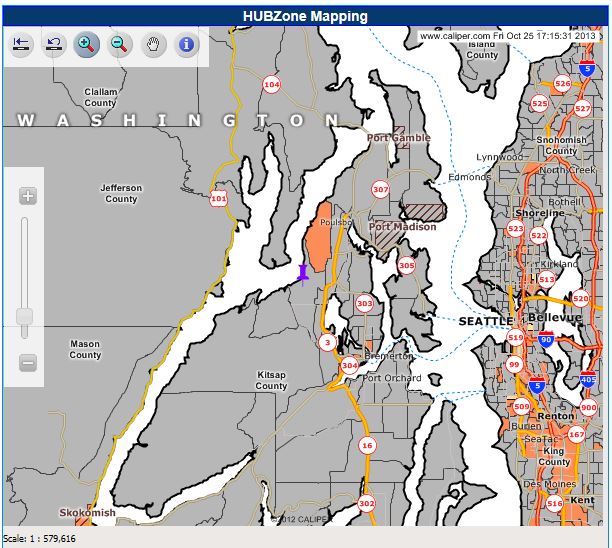 HUB Zone Map