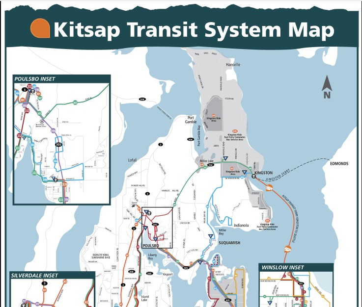 Kitsap Transit route Map Image