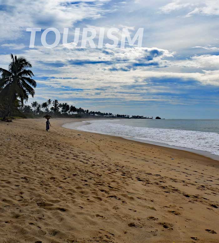 quiet sandy beach