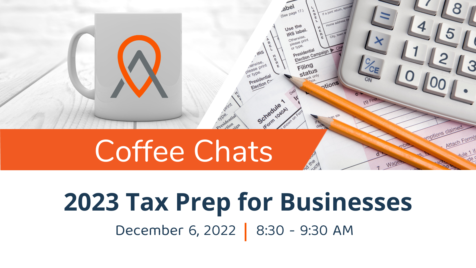 Event Promo Photo For Coffee Chats - 2023 Tax Prep for Businesses