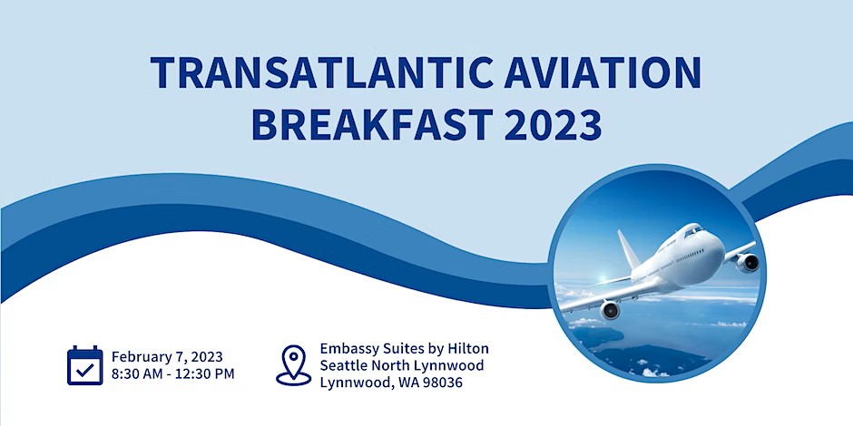 Event Promo Photo For Transatlantic Aviation Breakfast 2023