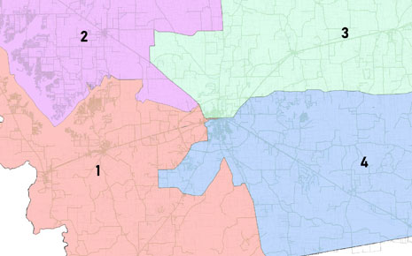 Click the County to begin local redistricting Slide Photo to Open