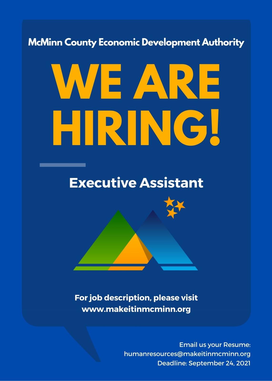 EDA Searching for Executive Assistant Photo