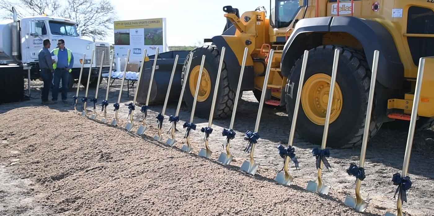 shovels for a groundbreaking ceremony