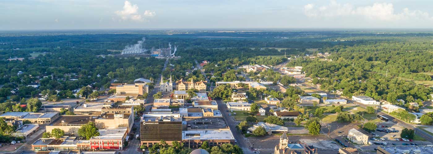 aerial view of city