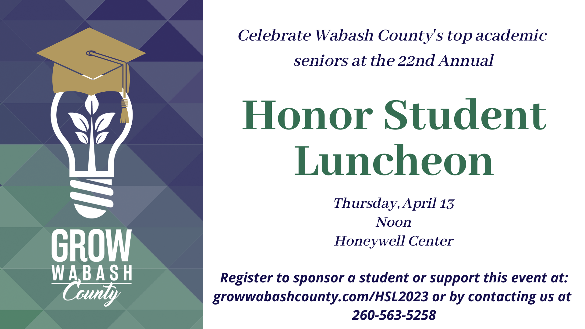 Wabash County’s top graduates to attend GWC luncheon Photo