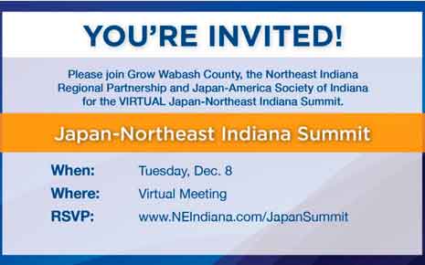 Northeast Indiana to Host Annual Japan-Northeast Indiana Summit Dec. 8 Main Photo