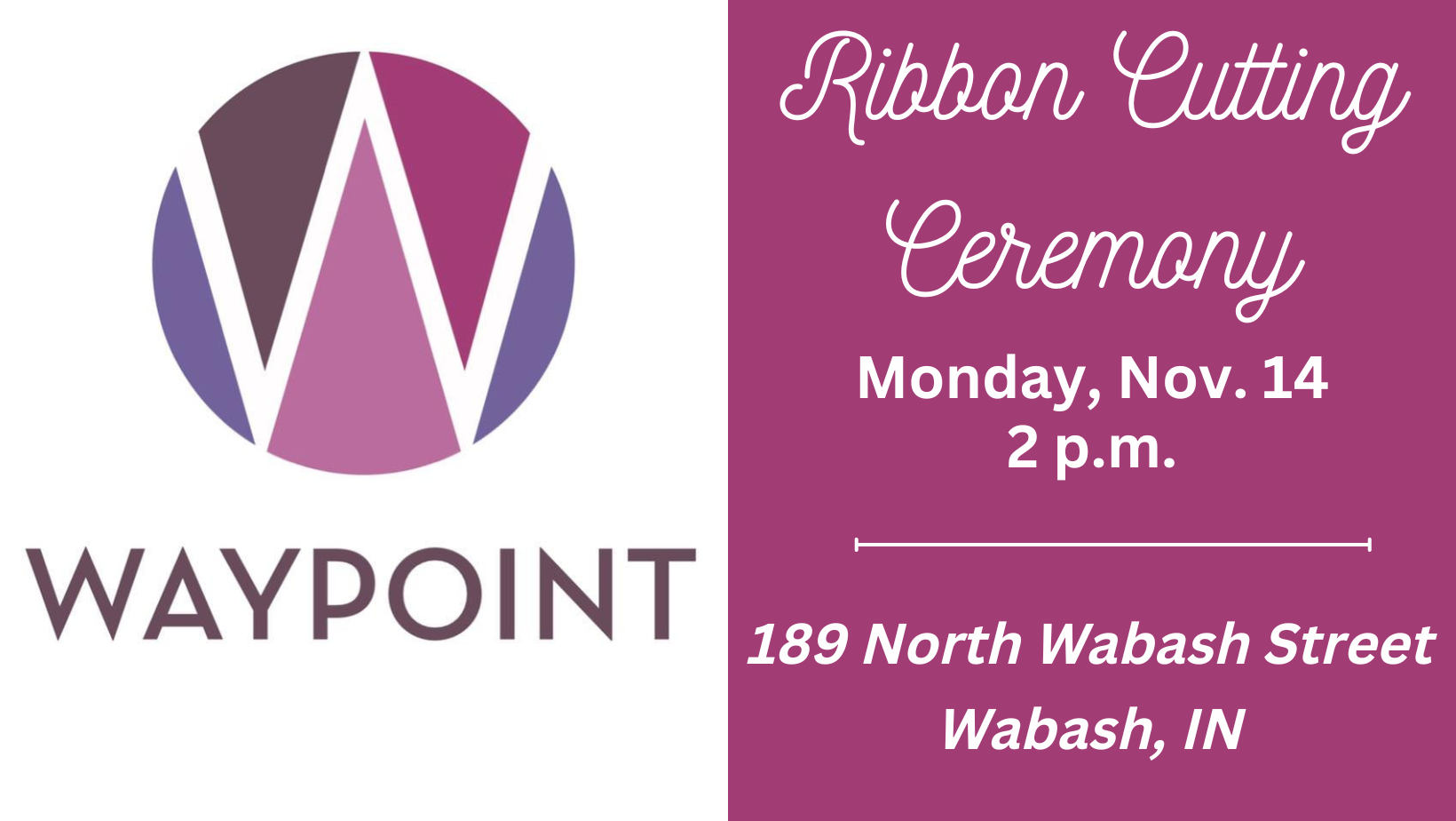 Waypoint to be welcomed with ribbon cutting ceremony Photo