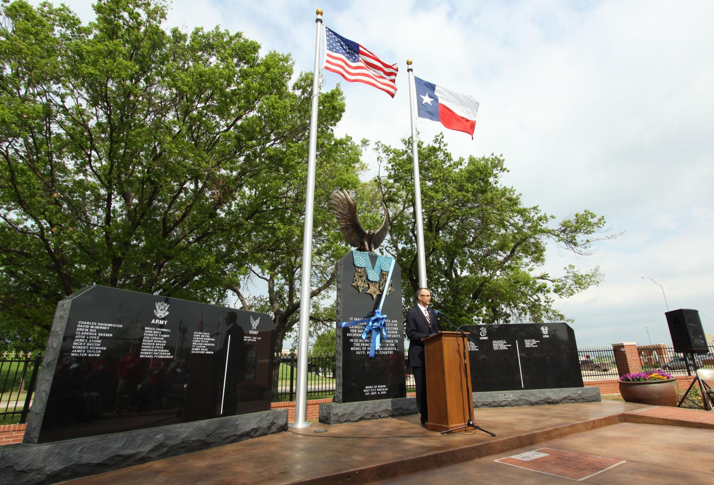 Medal of Honor presentation in Gainesville Texas