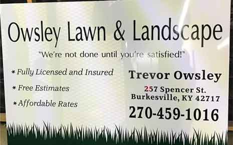 Owsley Lawn & Landscaping's Logo
