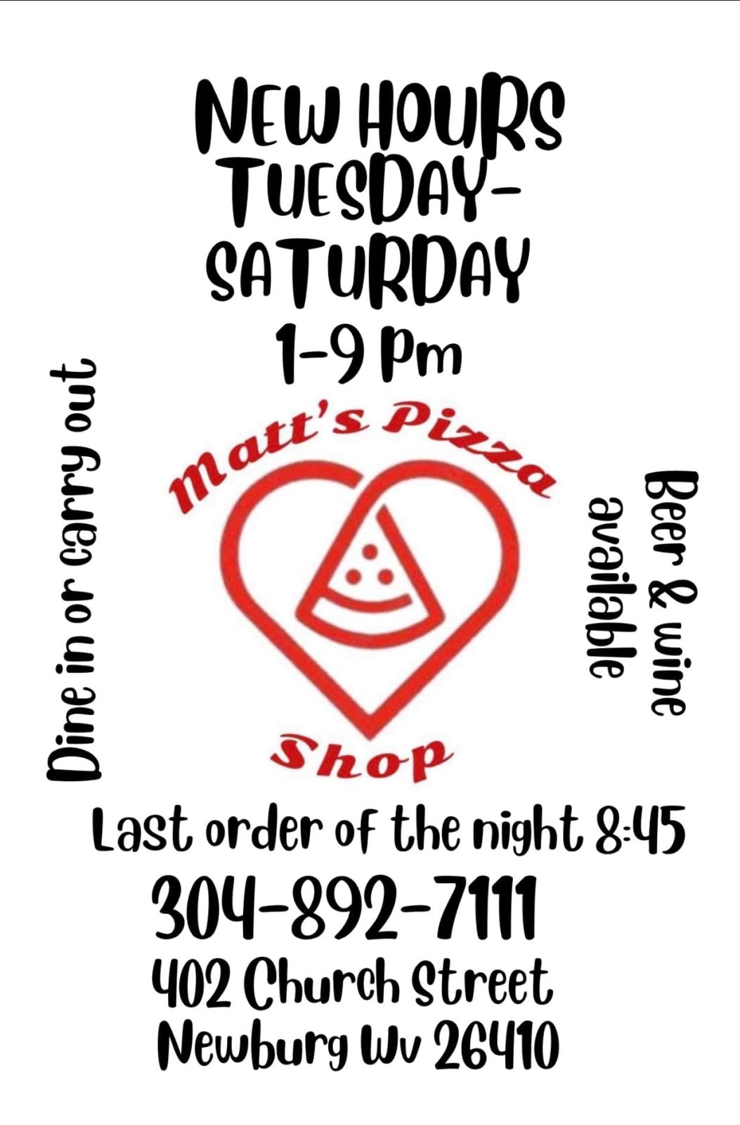 Matt’s Pizza Shop (Newburg) Photo