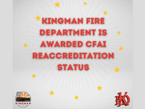 Kingman Fire Department Award announcement