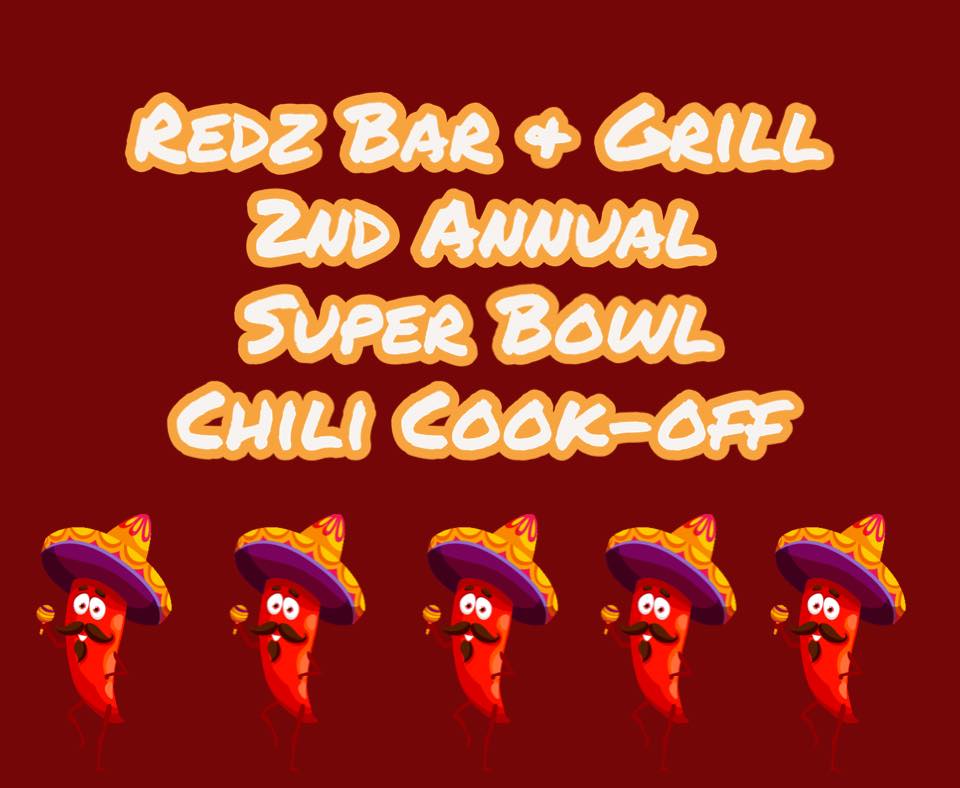 Event Promo Photo For Redz Bar & Grill 2nd annual Chili Cook-off