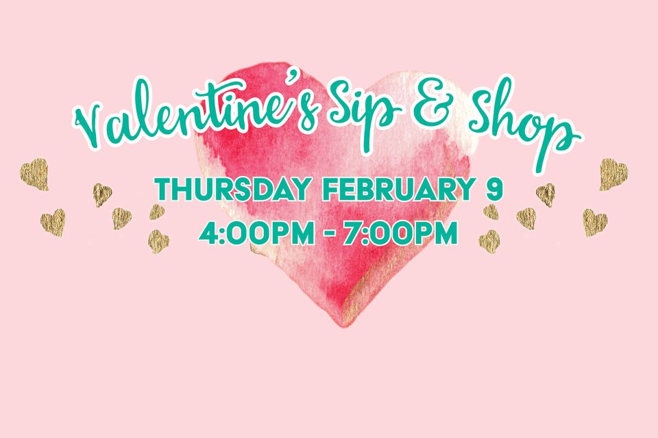 Event Promo Photo For Valentine's Sip and Shop