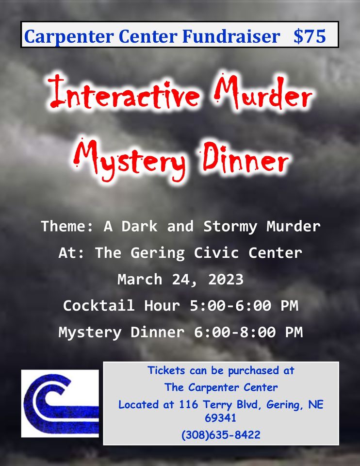 Interactive Murder Mystery Dinner Fundraiser Photo