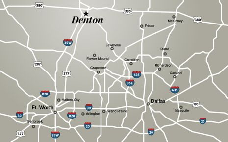 Thumbnail Image For Denton Local Map - Click Here To See