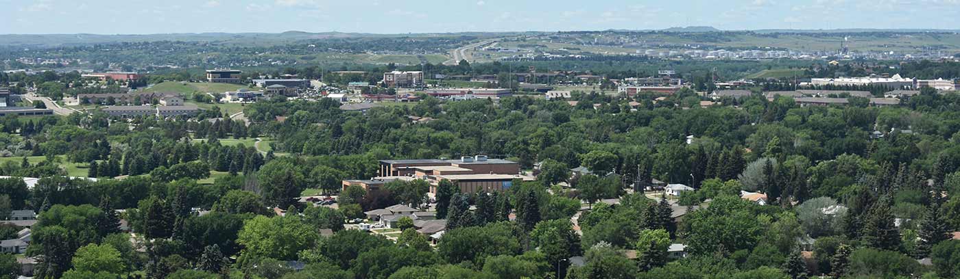 aerial view of community