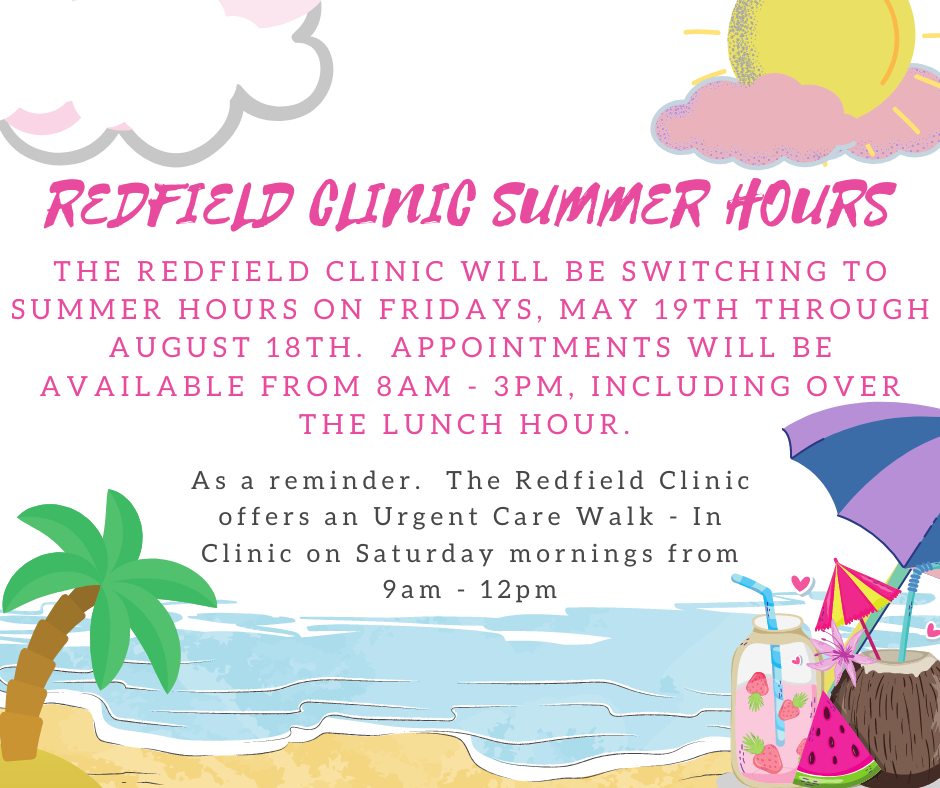 Clinic Summer Hours