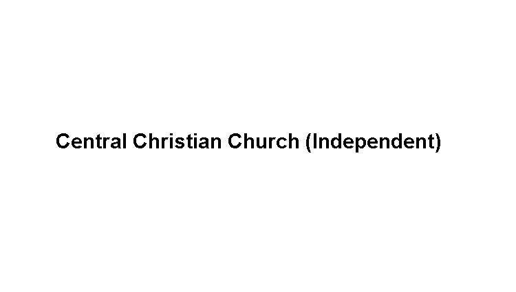 Central Christian Church (Independent) Logo