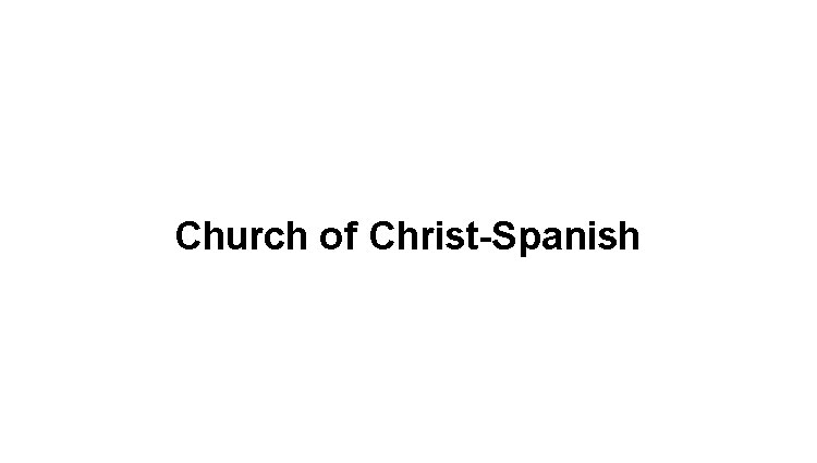 Church of Christ-Spanish Logo