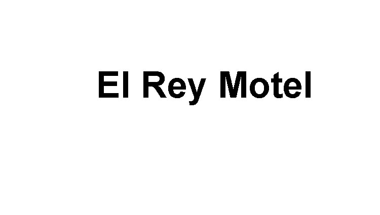 El Rey Motel Logo