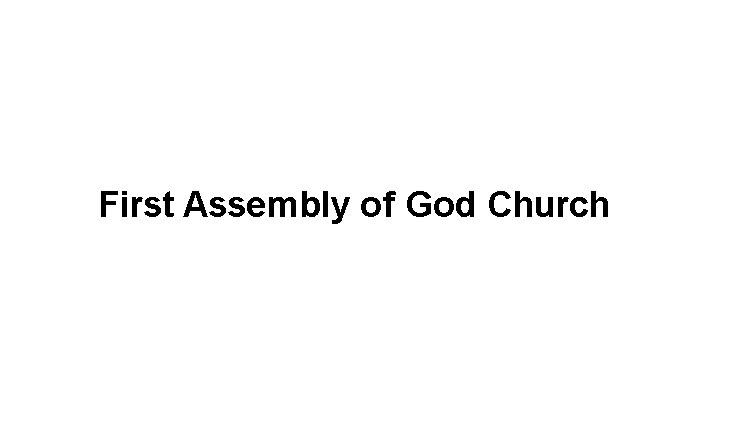 First Assembly of God Church Logo