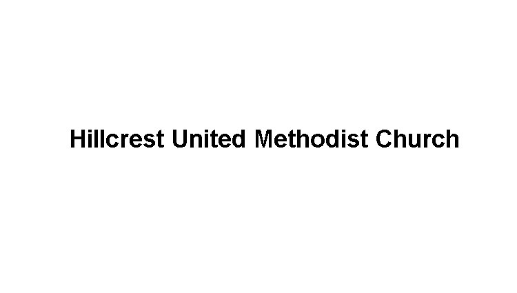 Hillcrest United Methodist Church Logo