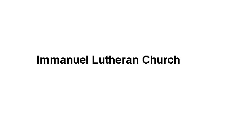 Immanuel Lutheran Church Logo