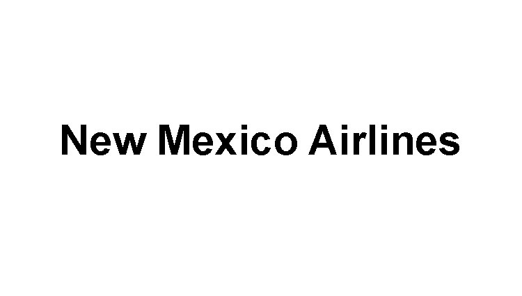 New Mexico Airlines Logo