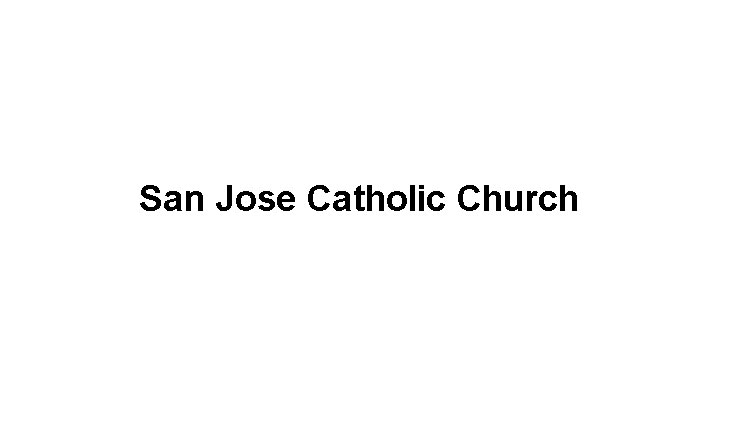 San Jose Catholic Church Logo