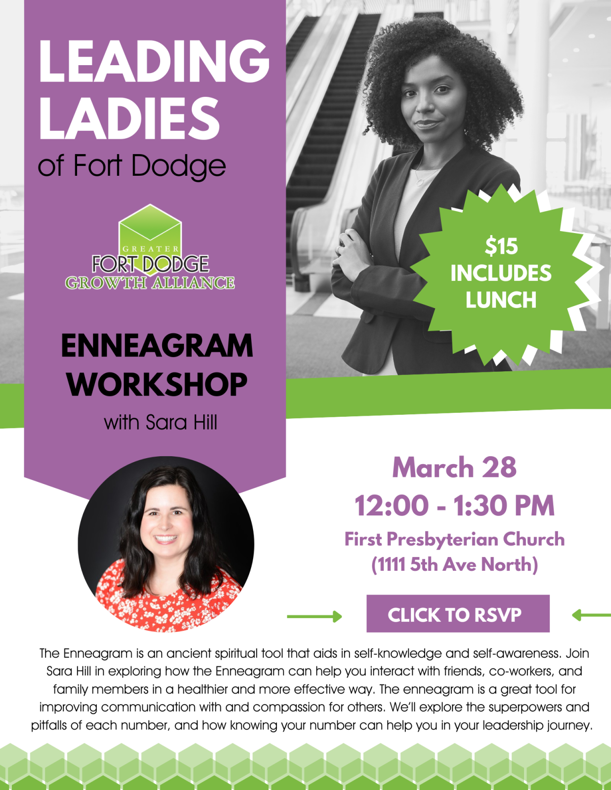 Event Promo Photo For Leading Ladies of Fort Dodge - Enneagram Workshop