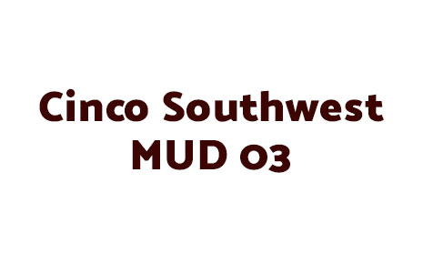 Cinco Southwest MUD 03's Logo