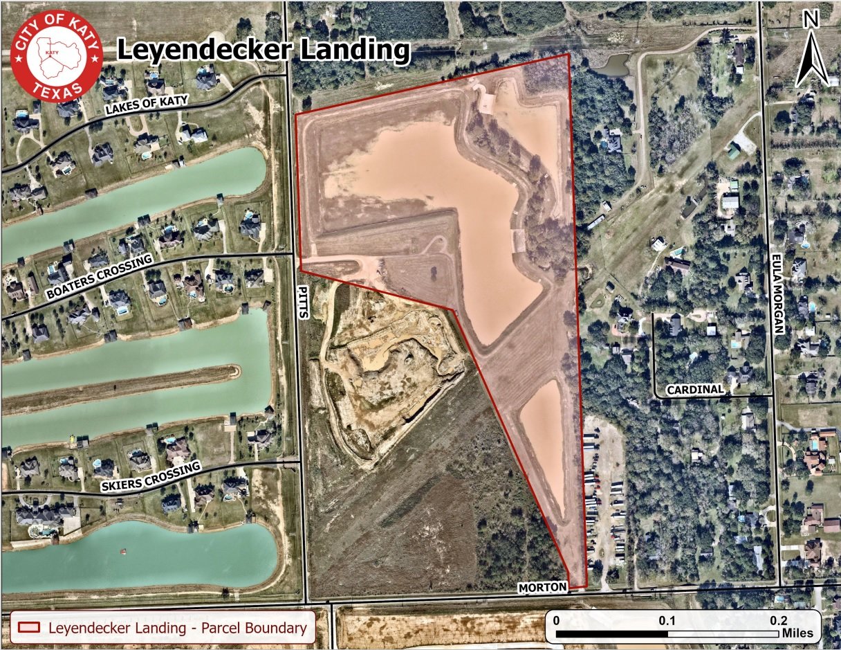 City officially dedicates Leyendecker Landing water retention facility Photo